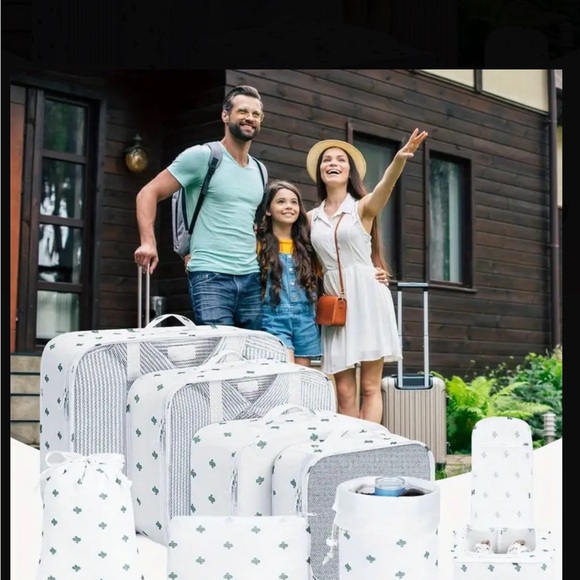 8PCS Cactus packing cubes - Picture 4 of 6